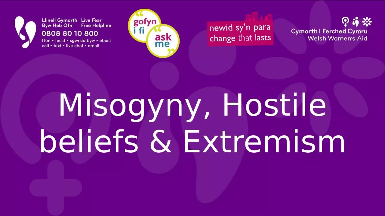 PPT-Misogyny, Hostile beliefs & Extremism