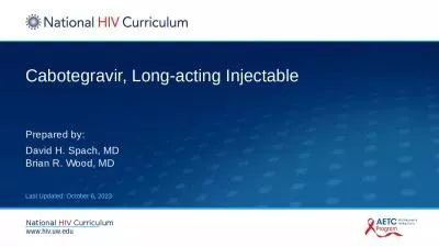 Cabotegravir, Long-acting Injectable