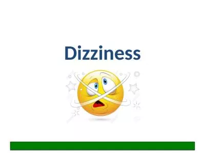 Dizziness Learning objectives