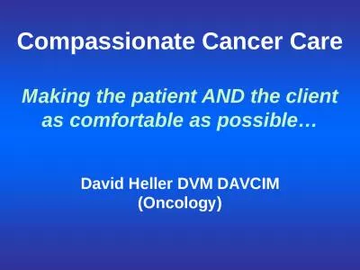 Compassionate Cancer Care
