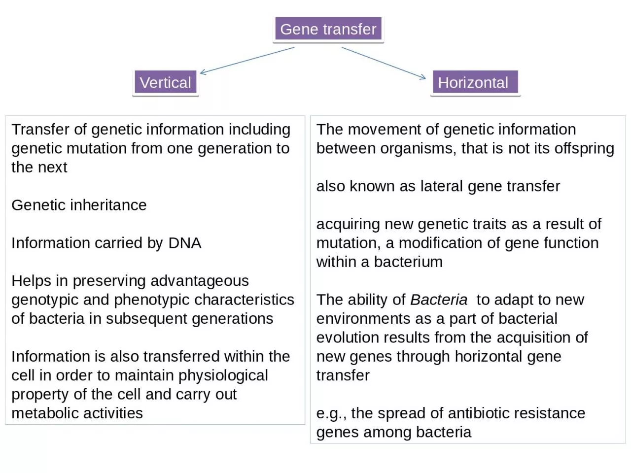 PPT-Gene transfer Horizontal