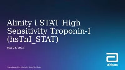 Alinity i STAT High Sensitivity Troponin-I (hsTnI_STAT)