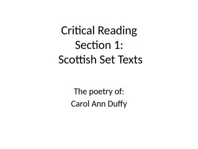 Critical Reading  Section 1: