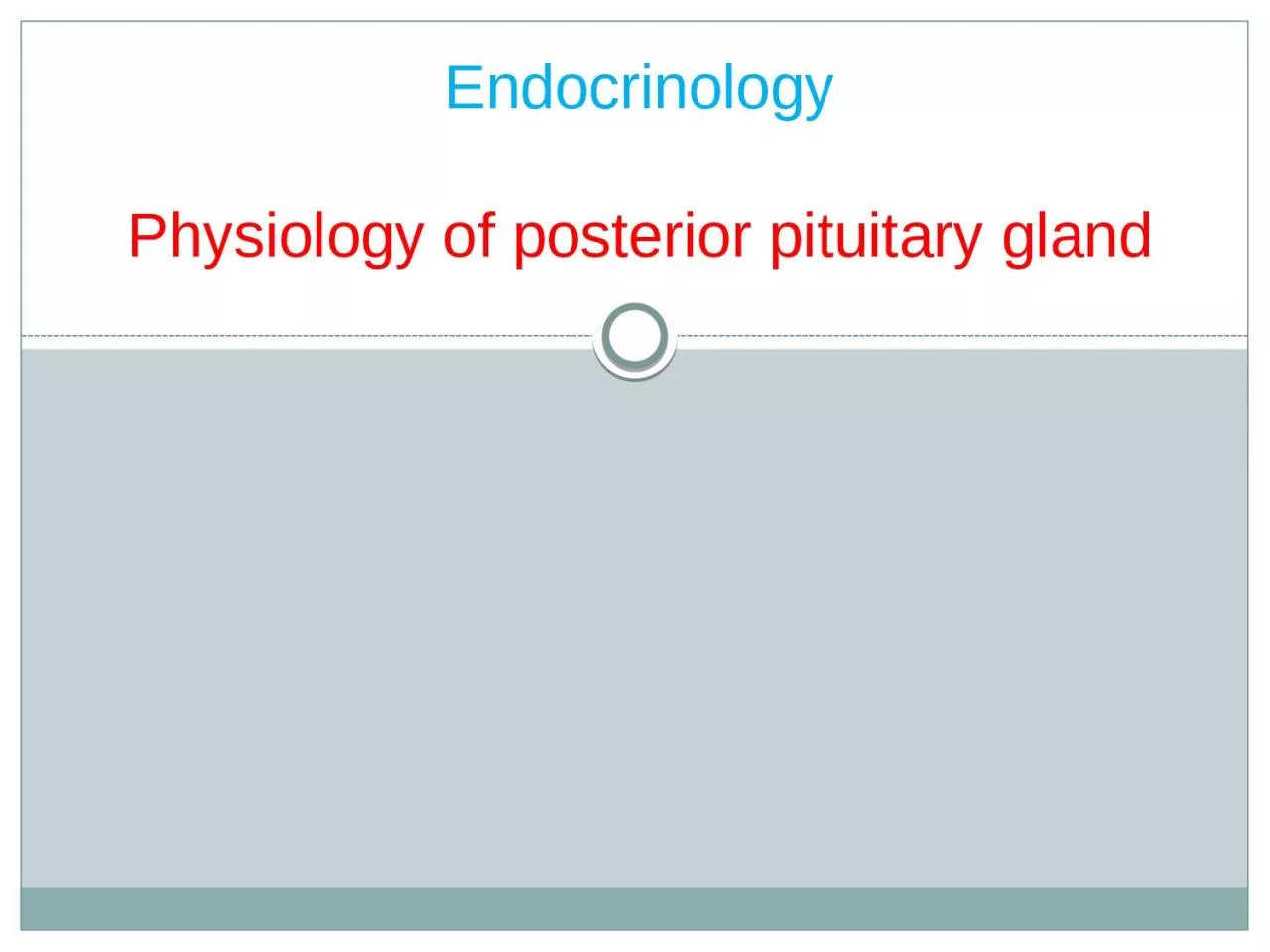 PPT-Endocrinology Physiology of