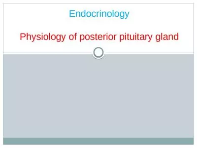 Endocrinology Physiology of