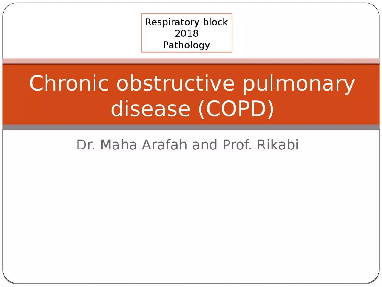 PPT-C hronic obstructive pulmonary disease (COPD)