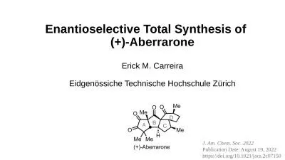 Enantioselective  Total Synthesis of