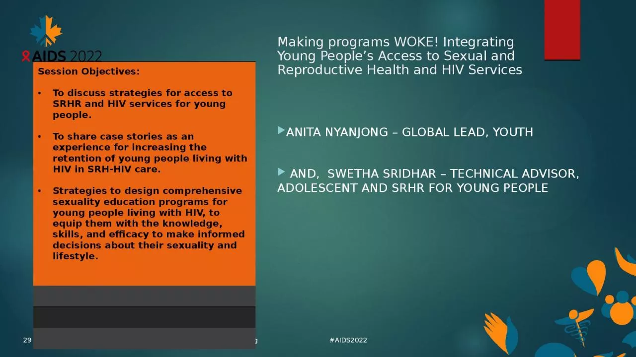 PPT-Making programs WOKE! Integrating Young People’s Access to Sexual and Reproductive Health