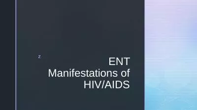 ENT Manifestations of HIV/AIDS