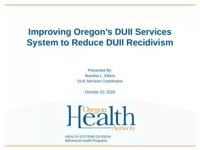 HEALTH SYSTEMS DIVISION Behavioral Health Programs