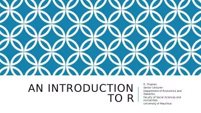 An introduction to r R. Thoplan