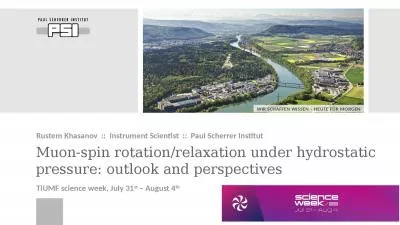 Muon-spin rotation/relaxation under hydrostatic pressure: outlook and perspectives