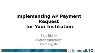 Implementing AP Payment Request
