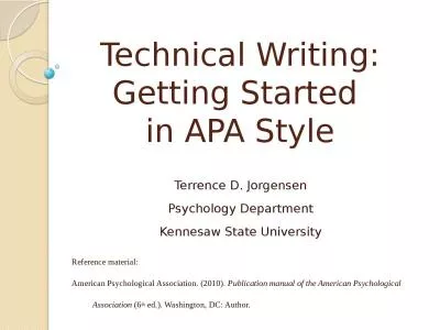 Technical Writing: Getting Started