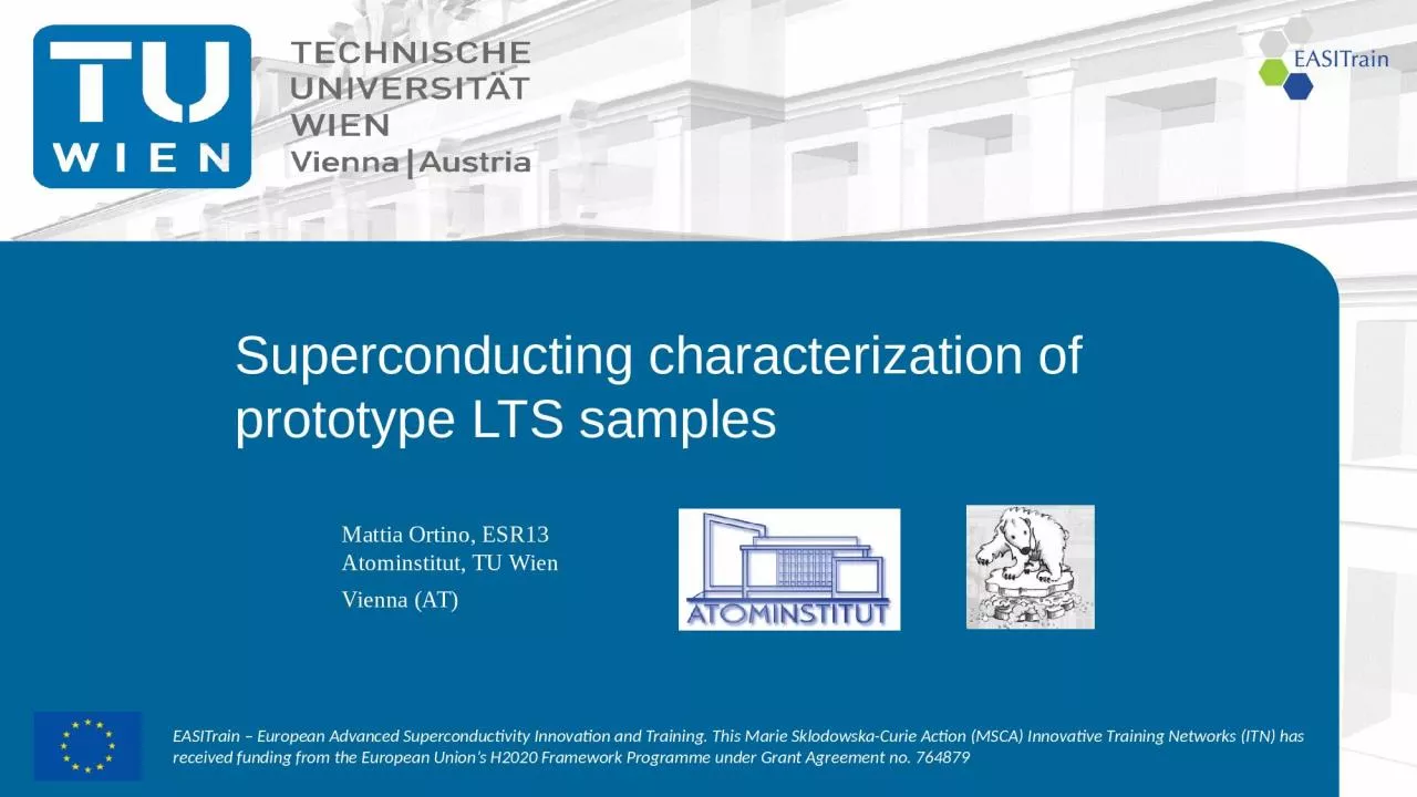 PPT-Superconducting characterization of prototype LTS samples