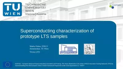 Superconducting characterization of prototype LTS samples