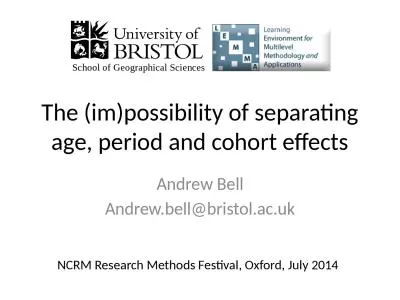 The ( im )possibility of separating age, period and cohort effects