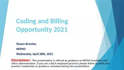 Coding and Billing Opportunity 2021