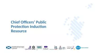 Chief Officers’ Public Protection Induction Resource