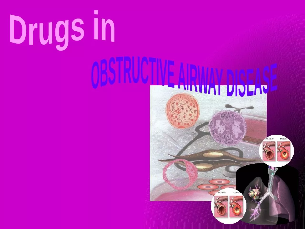 PPT-Drugs in OBSTRUCTIVE AIRWAY DISEASE