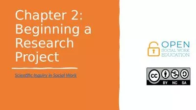 Chapter 2: Beginning a Research Project