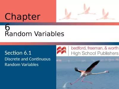 Chapter 6 Random Variables