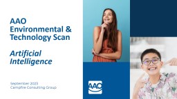 AAO Environmental & Technology Scan