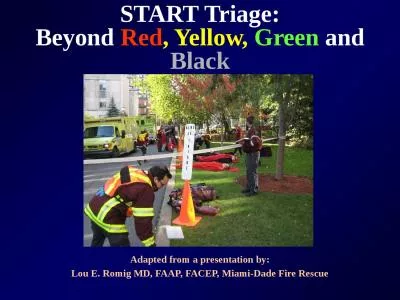 START Triage: Beyond   Red