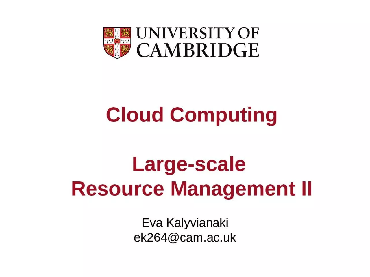 PPT-Cloud Computing Large-scale