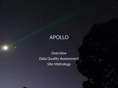 APOLLO Overview Data Quality Assessment