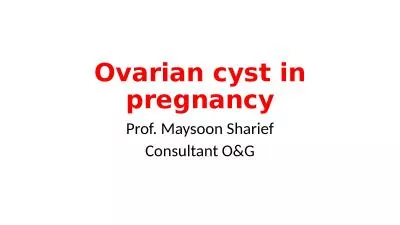 Ovarian cyst in pregnancy