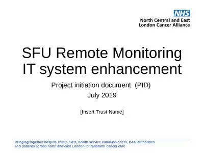 SFU Remote Monitoring IT system enhancement