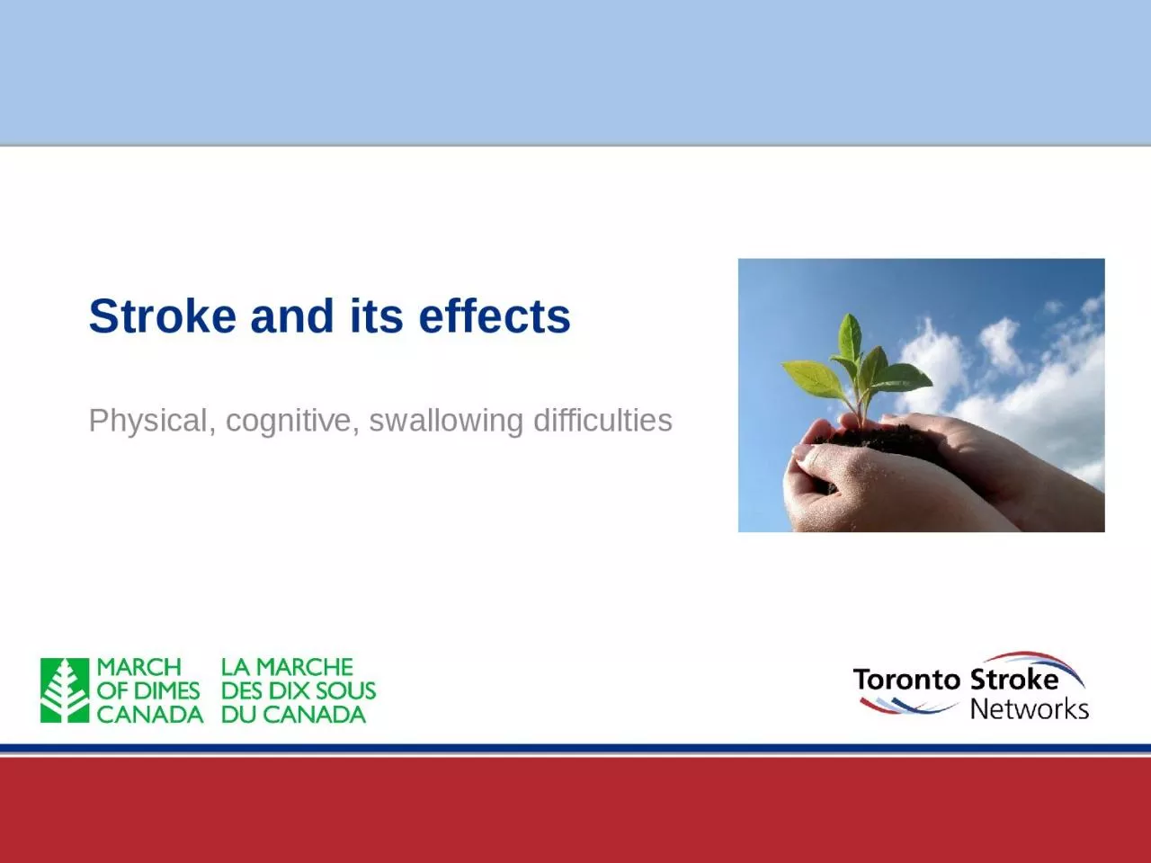 PPT-Stroke and its effects Physical, cognitive, swallowing difficulties