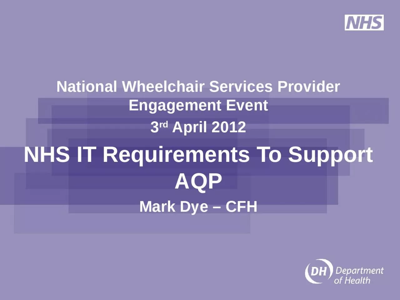 PPT-National Wheelchair Services Provider Engagement Event