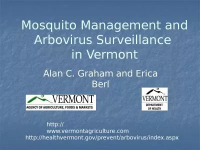 Mosquito Management and Arbovirus Surveillance