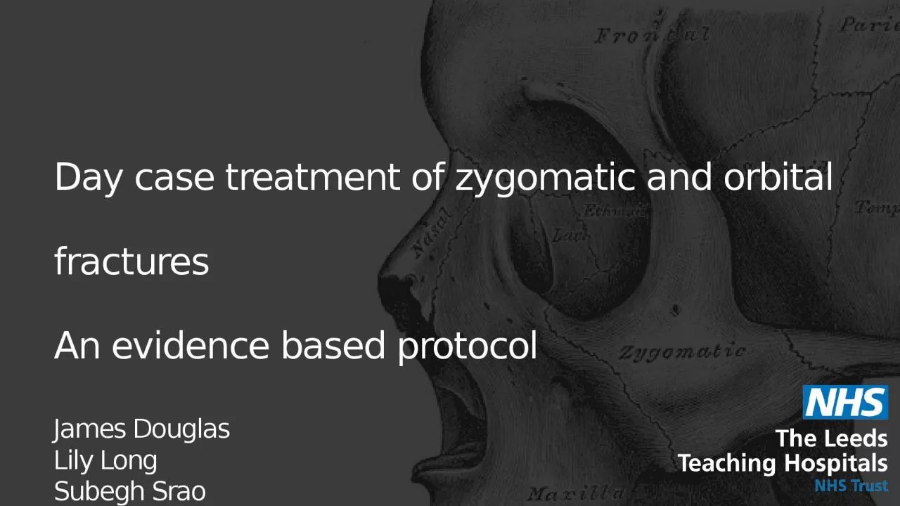 PPT-Day case treatment of zygomatic and orbital fractures