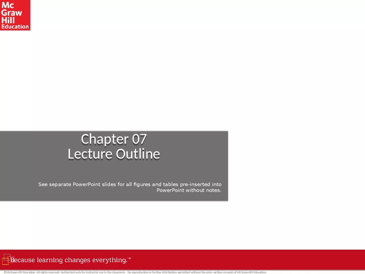 PPT-Chapter 07 Lecture Outline