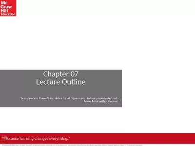 Chapter 07 Lecture Outline