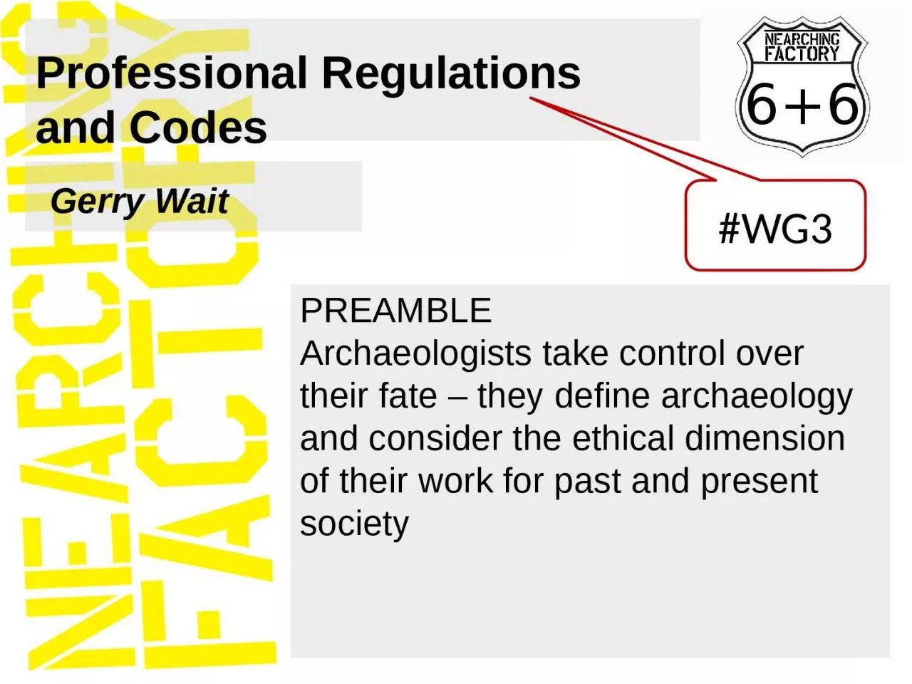 Professional Regulations and Codes