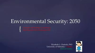 Environmental Security: 2050