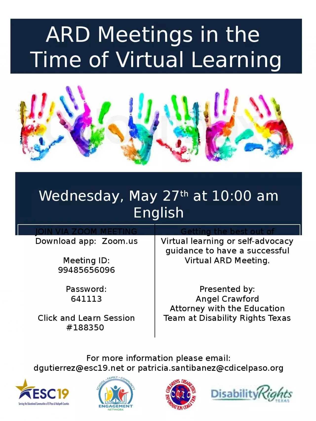 PPT-ARD Meetings in the Time of Virtual Learning