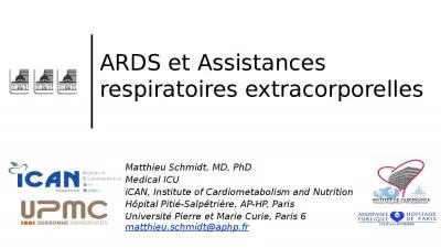 ARDS et  Assistances respiratoires extracorporelles