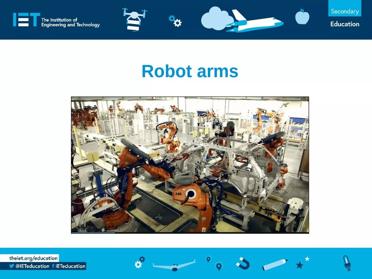 PPT-Robot arms Stay safe   