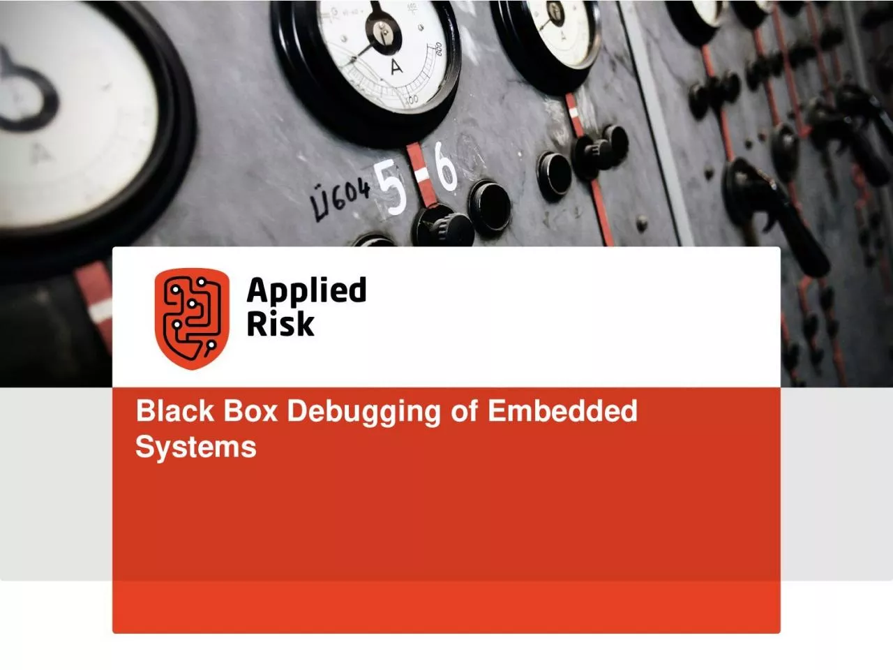 PPT-Black Box Debugging of Embedded Systems