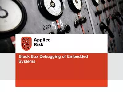 Black Box Debugging of Embedded Systems