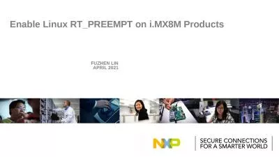 Enable Linux RT_PREEMPT on i.MX8M Products