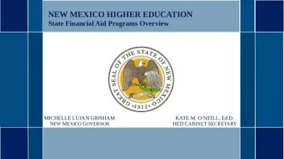 State Financial Aid Programs Overview