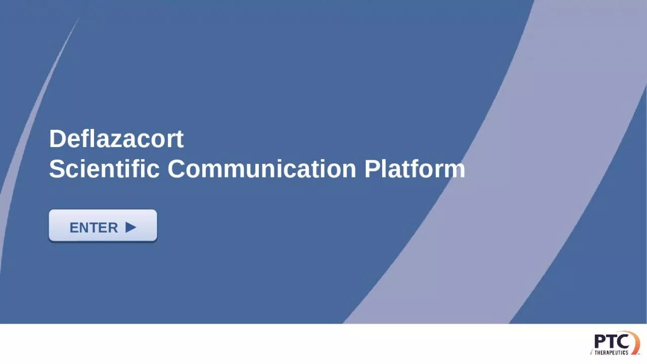 PPT-Deflazacort Scientific Communication Platform