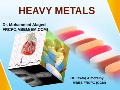 HEAVY METALS Dr.  Tawfiq