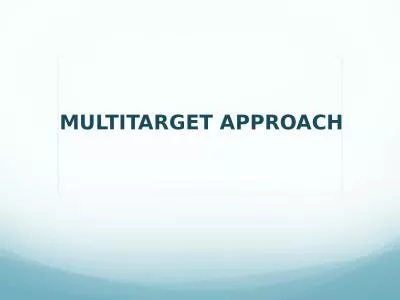 MULTITARGET APPROACH Neurodegenerative Diseases